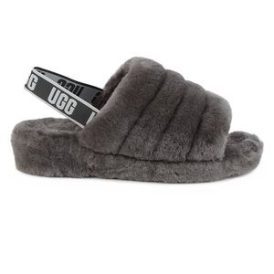 *SOLD* UGG Fluff Yeah Faux Fur Slingback Slippers